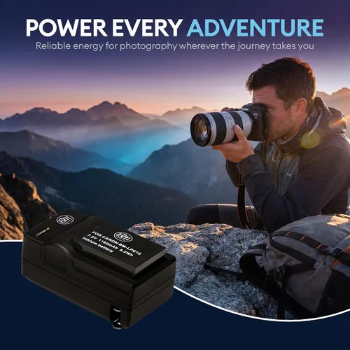 Miniatura 9 de BM Premium Kit de batería y cargador LP-E12 para cámaras Canon EOS-M, EOS M2, EOS M10, EOS M50, EOS M50 Mark II, EOS M100, EOS M200, SX70 HS, Rebel