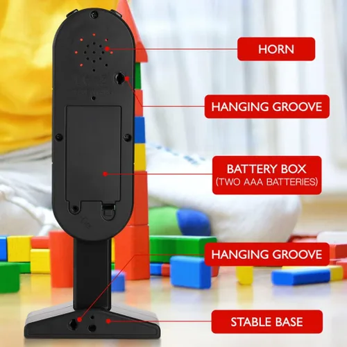 Miniatura 3 de Toyvian Juego de juguetes de semáforo, paquete de 3 modelos educativos de luz de señal de carretera de 7.87 pulgadas para niños, señales de tráfico