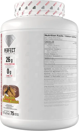 Miniatura 2 de PERFECT SPORTS Diesel 100% Proteína aislada de suero de Nueva Zelanda Endulzada con Stevia, sin ingredientes artificiales, Keto 0 g
