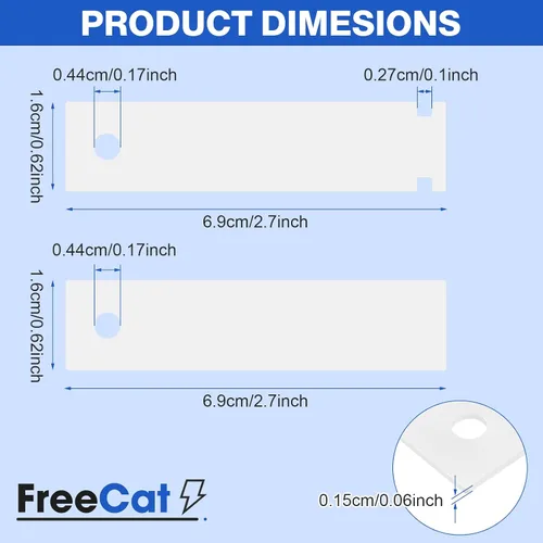 Miniatura 5 de WE1M333 Rodamiento de tambor de secadora Glide Slide de FreeCat, reemplaza WE1M504 PS755842 WE1M4811032671 AP3672582 WR17X11653 WR17X3093 WE1M1067