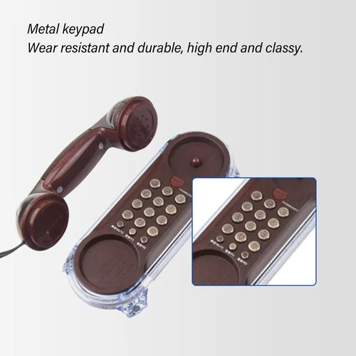 Miniatura 2 de Teléfonos fijos para el hogar, teléfonos de pared, teléfono con cable para personas mayores, teléfono doméstico retro terrestre, teléfono fijo
