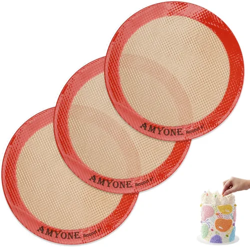Miniatura 12 de AMYONE Alfombrilla para hornear de silicona de un cuarto, 2 piezas de alfombrillas para hornear de silicona antiadherente, hoja para galletas