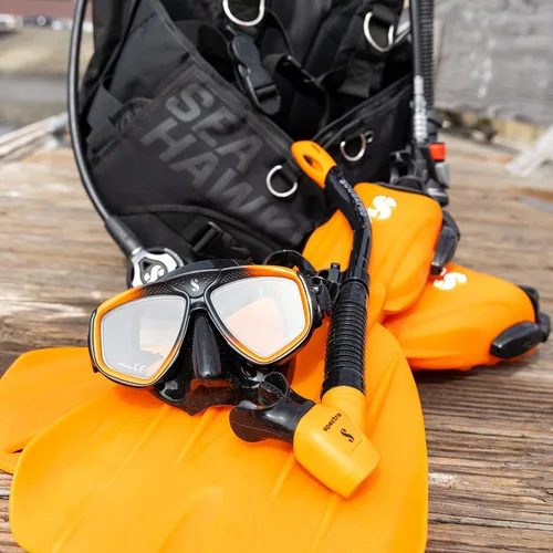 Miniatura 5 de SCUBAPRO Spectra Snorkel, Negro/Naranja
