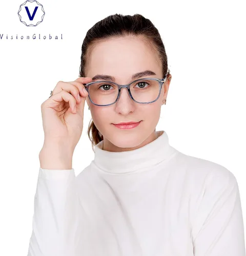 Miniatura 5 de VisionGlobal Lentes de bloqueo de luz azul para mujeres/hombres, antifatiga ocular, lectura en computadora, gafas de televisión, elegante marco