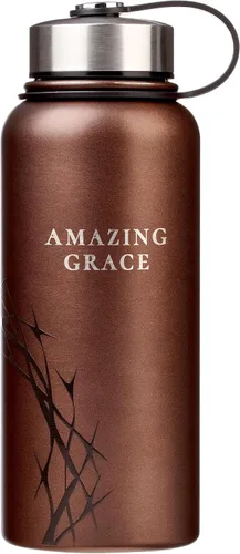 Miniatura 11 de Christian Art Gifts Botella de Agua Grande de Acero Inoxidable de Doble Pared Sellada al Vacío Aislada para Mujeres, Hombres y Graduados: I Know the