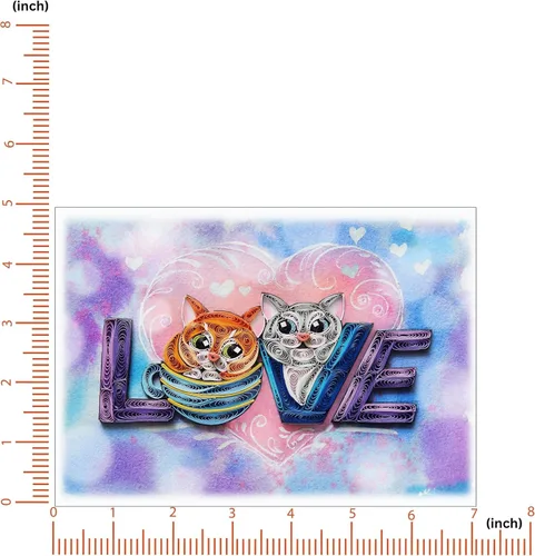 Miniatura 5 de Tarjeta del día de San Valentín, divertida tarjeta de felicitación de amor de gato, tarjetas de gato, tarjeta romántica de 5 x 7 pulgadas