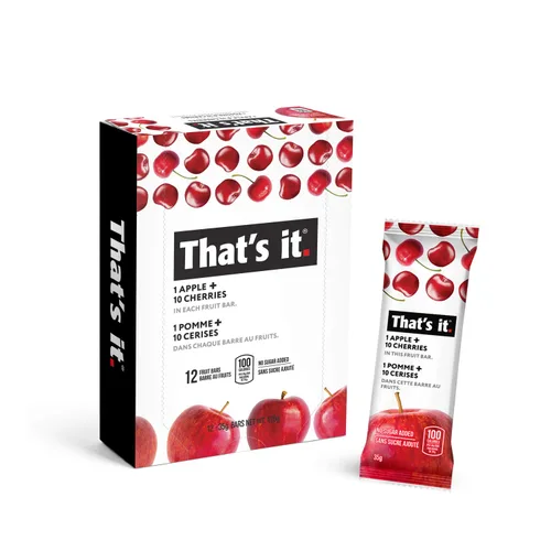 Miniatura 15 de That's it. Manzana+Mango+Chili 100% Natural Gran Sabor Barra de Fruta Seca Real, Vegana, Sin Gluten, Paleo, Kosher, Sin OMG, Sin Conservantes, Sin