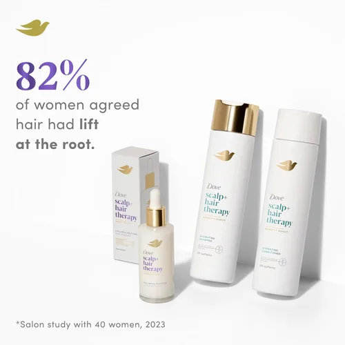 Miniatura 6 de Dove Density Boost Acondicionador Hidratante Terapia para el Cuero Cabelludo para Cabello Seco, con Vitamina B3, Zinc y 0% Sulfatos, 9.25 oz