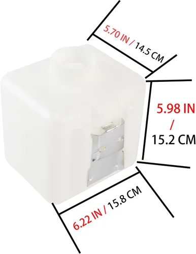 Miniatura 2 de Tanque de combustible de plástico con calentador diésel, tanque de aceite, caja de agua, contenedor (2.5L-0.66Gallones)