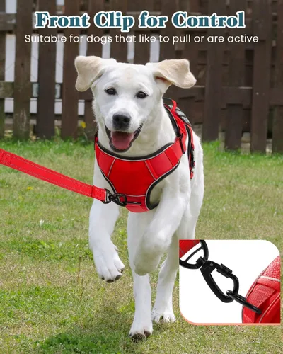 Miniatura 5 de Chaleco de perro de servicio para perros medianos, arnés de perro de servicio en entrenamiento con parches, chaleco ajustable para perros