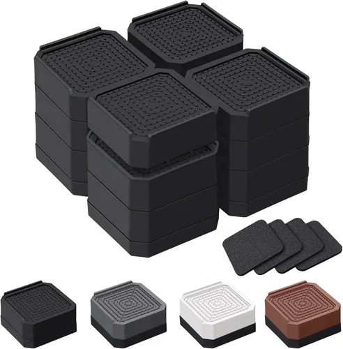 Miniatura 18 de ANNKUT Elevadores de cama y elevadores de muebles, bloques de elevación ajustables resistentes para sofás, escritorios y sillas, elevan 1.5