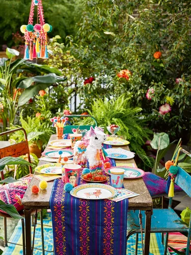 Miniatura 3 de Talking Tables Boho-CNAPKIN Frida Kahlo Servilletas Paquete de 20, papel, rosa
