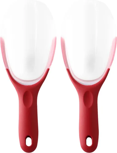 Miniatura 17 de Spring Chef Pala magnética para hielo para congelador, pala de hielo translúcida de plástico flexible sin BPA con mango de agarre suave, pala