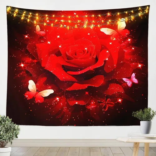 Miniatura 36 de Tapiz de juegos para niños pequeños de 51 x 59 pulgadas, tapices de decoración de sala de juegos para adolescentes, consola de juegos para niños