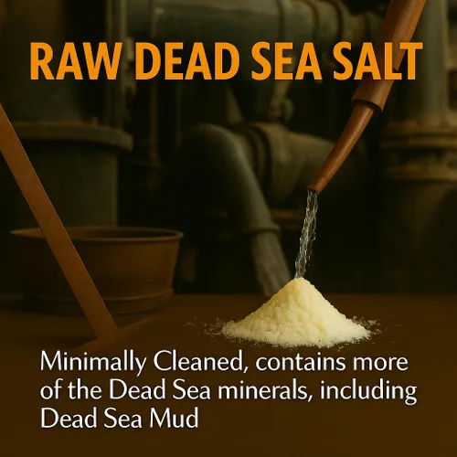 Miniatura 2 de Aromasong Sal de baño del mar muerto cruda, mínimamente limpia, contiene más minerales del mar muerto, incluyendo barro del mar muerto, sales 100%
