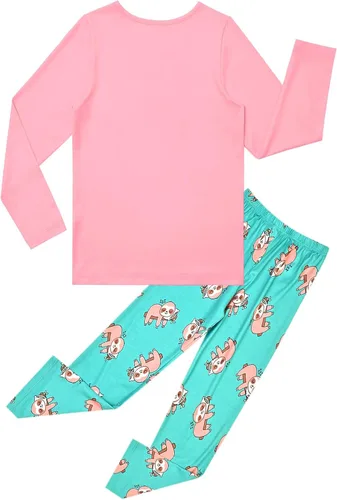 Miniatura 50 de QPANCY Conjunto de pijamas a juego para niñas y muñecas, pijamas de manga larga para otoño e invierno
