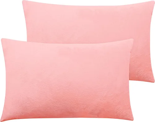 Miniatura 53 de NTBAY - Fundas de almohada de terciopelo con cierre para niños pequeños, 2 unidades, acogedoras, de lujo, de franela y felpa, para viajes, 33 x 46