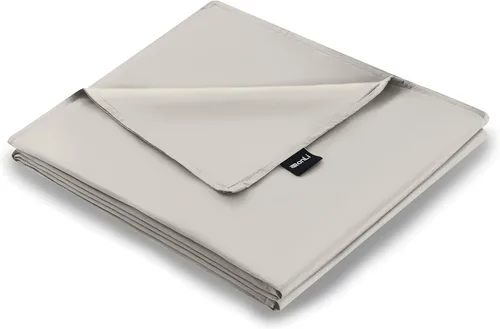 Miniatura 10 de ZonLi Funda de Edredón para Manta con Peso (Gris Leche de Almendra, 48"x72"), Funda de Edredón Suave y Transpirable Tamaño Twin Extraíble Funda