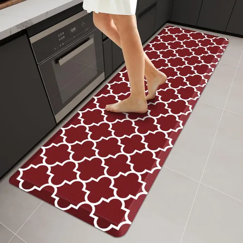Miniatura 84 de WISELIFE - Tapete antifatiga para piso de 4/5 pulgadas, tapete de cocina antideslizante, impermeable, resistente, ergonómico, cómodo, duradero