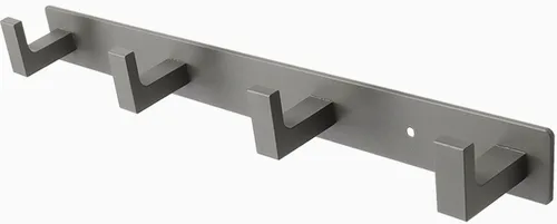 Miniatura 10 de Perchero, 6 Ganchos Triples de Acero Inoxidable Resistente, Ganchos de Pared Montados en la Pared, Barra de Ganchos Rústica para Ropa/Llaves