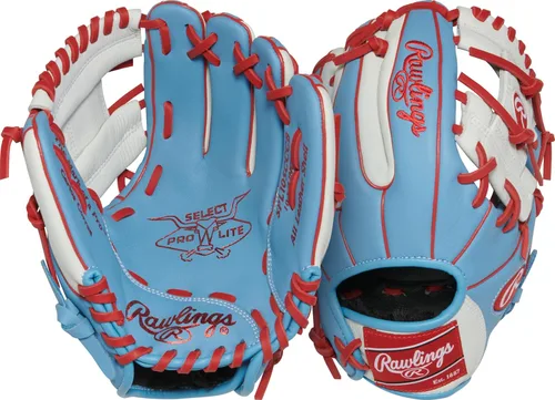 Miniatura 14 de Rawlings Guante de béisbol juvenil Select PRO LITE Modelos Pro Player Tamaños 10.5 a 12.25 pulgadas Múltiples estilos Kris Bryant Camello