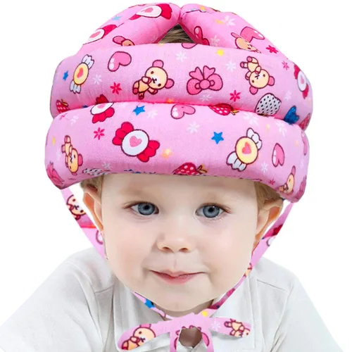 Miniatura 8 de IULONEE Casco ajustable para bebé, para bebé, para correr, caminar, gatear, casco para niños (caramelo rosa)