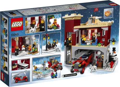 Miniatura 5 de LEGO Creator Expert Winter Village Fire Station 10263 Kit de construcción (1166 piezas)