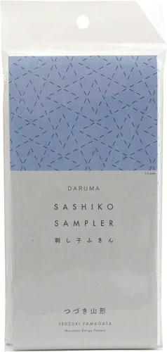 Miniatura 30 de DARUMA Sashiko Sampler - Tela original color azul marino (ángulo recto conectado)