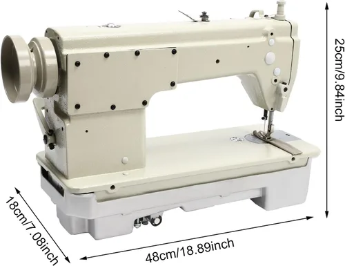 Miniatura 3 de Cabezal de máquina de coser industrial de punto recto 6150 con abrazadera de puntada de ajuste y puerto de monitoreo de cantidad de aceite