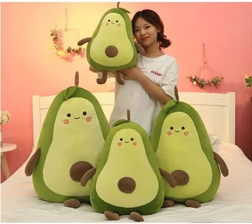Miniatura 2 de OUKEYI Almohada de peluche suave de fruta de aguacate de 18 pulgadas, regalo para niños, niñas, niños y amigos, el mejor regalo para niños de Navidad