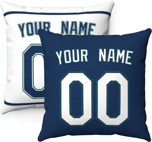 Miniatura 14 de ANTKING Paquete de 2 almohadas personalizadas con cualquier nombre y número, regalo personalizado para hombres, mujeres y niños Para Philadelphia