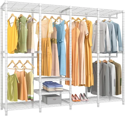 Miniatura 13 de VIPEK V40 Perchero de Ropa Mediano de Servicio Pesado Perchero de Ropa para Colgar Ropa, Percheros de Ropa Multifuncionales para Dormitorio