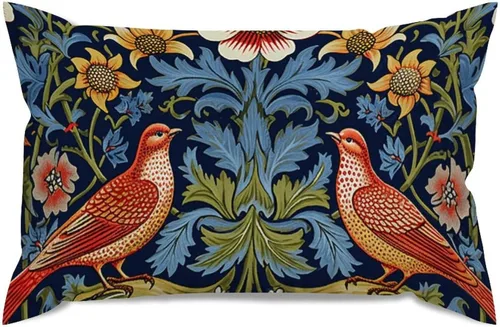 Miniatura 122 de ArogGeld Fundas de Almohada Euro Sham Florales Verde y Blanco Gris Estilo Chinoiserie Funda de Almohada Asiática Funda de Cojín Decorativo 18x18