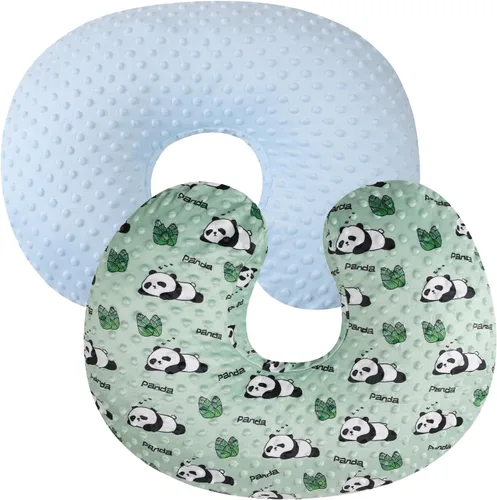 Miniatura 15 de Juego de fundas para almohada de lactancia con puntos, paquete de 2, fundas para almohada de lactancia, ultra suaves, compatibles con almohada Gris