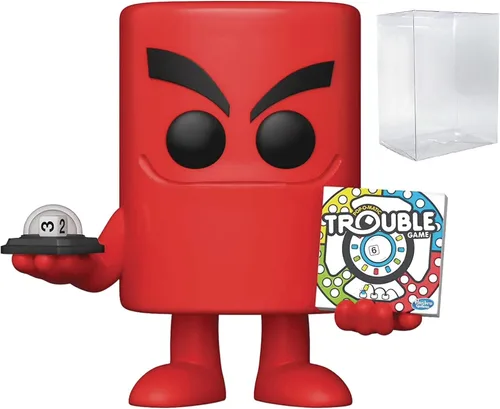 Miniatura 5 de POP Retro Toys: Trouble - Figura de vinilo Trouble Board Funko (paquete con funda protectora de caja compatible)