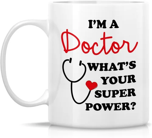 Miniatura 2 de Retreez Taza divertida - I'm a Doctor What's Your Super Power? Tazas de café de cerámica de 11 onzas – Divertido, sarcasmo, sarcástico