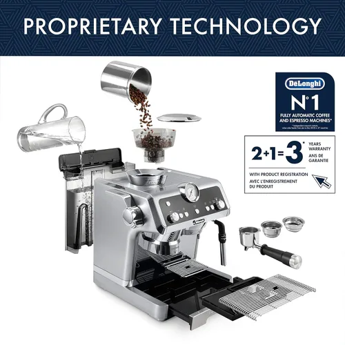 Miniatura 3 de De'Longhi La Specialista Máquina espresso con amoladora de sensores, sistema de calentamiento doble, sistema avanzado de latte y boquilla de agua