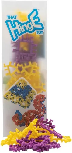 Miniatura 13 de That Hinge Toy - Juego de 82 piezas azul + rosa, animal + más juguete de construcción STEM