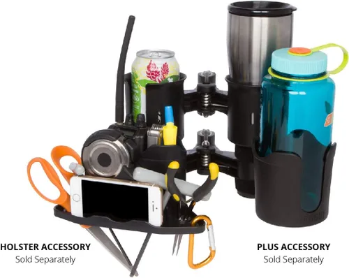Miniatura 5 de ROBOCUP Plus, (Negro), Accesorio adicional XL extensión portavasos, mayor capacidad de bebida, perfecto para botes, carritos de golf, andadores