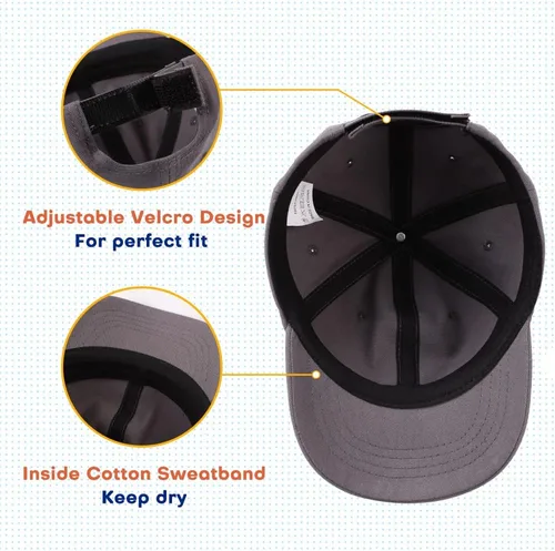 Miniatura 23 de Peecabe Gorra de béisbol para niños pequeños, unisex, de algodón, ajustable, para bebés, niños, gorra de béisbol para niñas de 1 a 5 años
