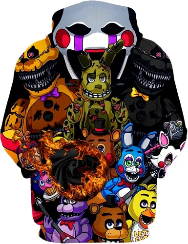 Miniatura 2 de PT Hoodie FIVE Bear Sweatshirts for Youth Boys 3D Printed Game Hooded