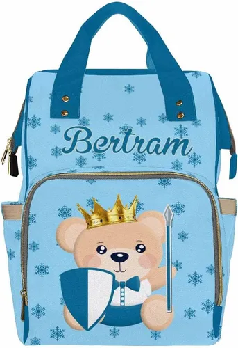 Miniatura 23 de Mochila personalizada para pañales con nombre, mochila grande multifuncional personalizada para pañales de gran capacidad, bolsa de mamá para nueva