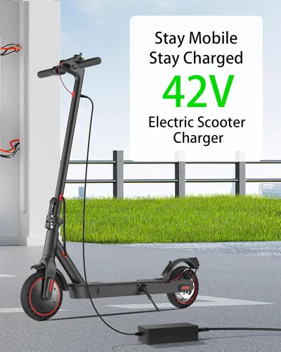 Miniatura 3 de VHBW Cargador de 42V 2A para iScooter i9, i9 Pro, i8, i8L, 1S Cargador eléctrico para scooter compatible con isinwheel S9/S9 Pro/S9 Max