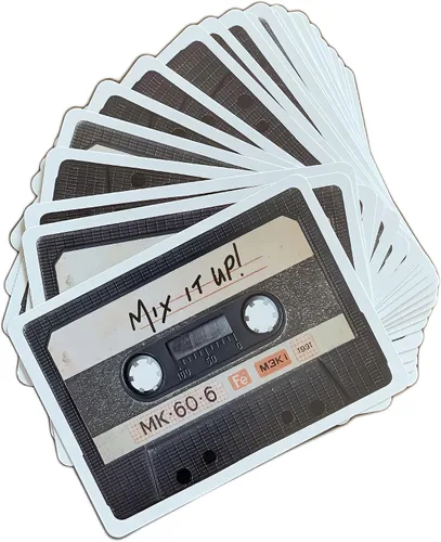 Miniatura 7 de ¡Mix It Up! Cassette Mixtape Juego de cartas Retro Deck Game Night para el amante de la música, cinta mix, gran regalo
