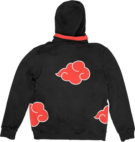 Miniatura 2 de Ripple Junction Naruto Shippuden Akatsuki Clan Red Clouds Zip Up Hoodie for Men
