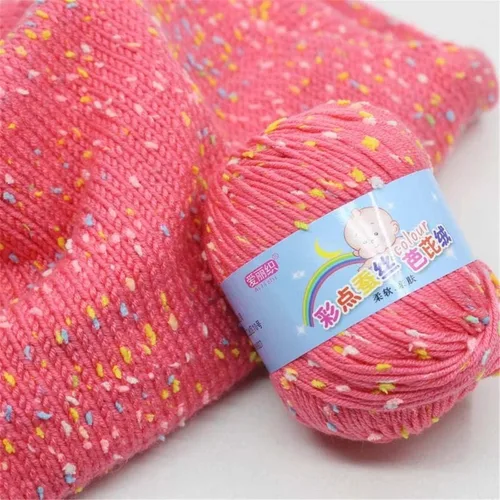 Miniatura 6 de Paquete de 6 hilos de ganchillo de algodón colorido para tejer suéter súper suave para mantas de bebé y ropa, sombrero, bufanda, 10.58 oz