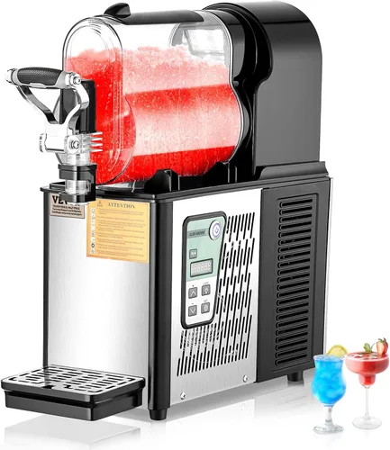 Miniatura 9 de VEVOR - Máquina comercial para hacer bebidas heladas, tanque único de 3L×1, fabricante de bebidas congeladas de 12 tazas, máquina de batidos
