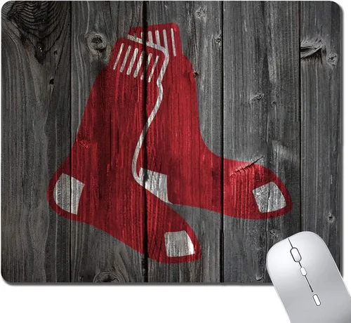Miniatura 15 de Alfombrilla de mouse deportiva con diseño de grano de madera, base de goma antideslizante para computadoras portátiles, alfombrillas de mouse