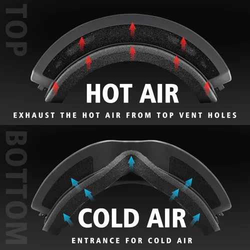 Miniatura 8 de SPOSUNE Gafas de esquí sobre gafas con doble lente Gafas de nieve antivaho anti-UV para hombres, mujeres, jóvenes, esquí, motos de nieve Lente