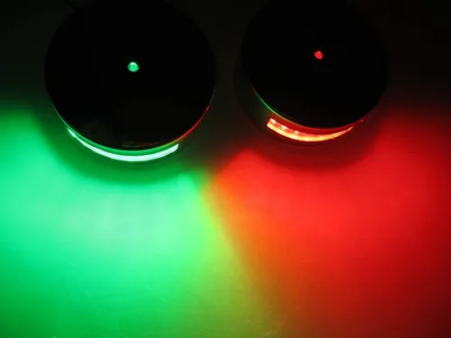 Miniatura 9 de Pactrade Marine Luz de navegación horizontal SS304 LED Verde Estribor Puerto Rojo